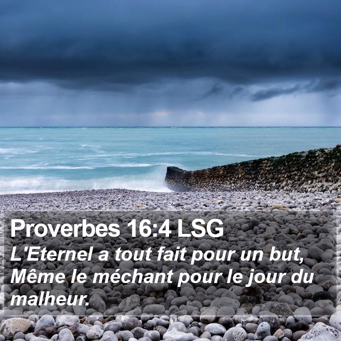 Proverbes 16:4 LSG Bible Study