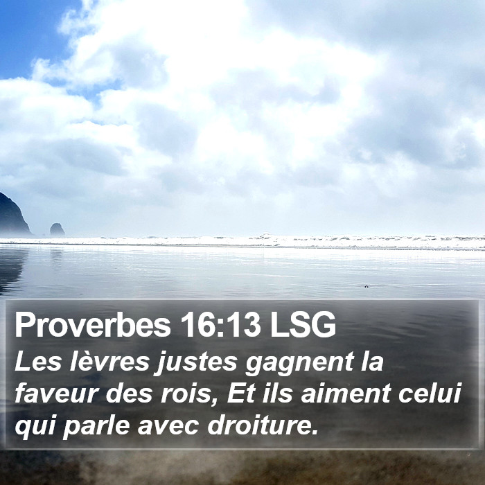 Proverbes 16:13 LSG Bible Study