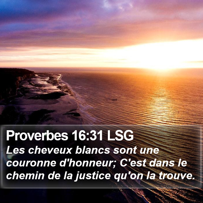 Proverbes 16:31 LSG Bible Study