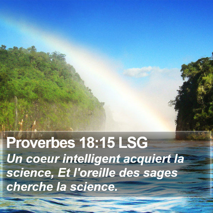 Proverbes 18:15 LSG Bible Study