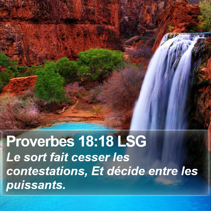 Proverbes 18:18 LSG Bible Study