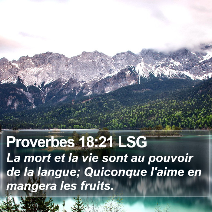 Proverbes 18:21 LSG Bible Study