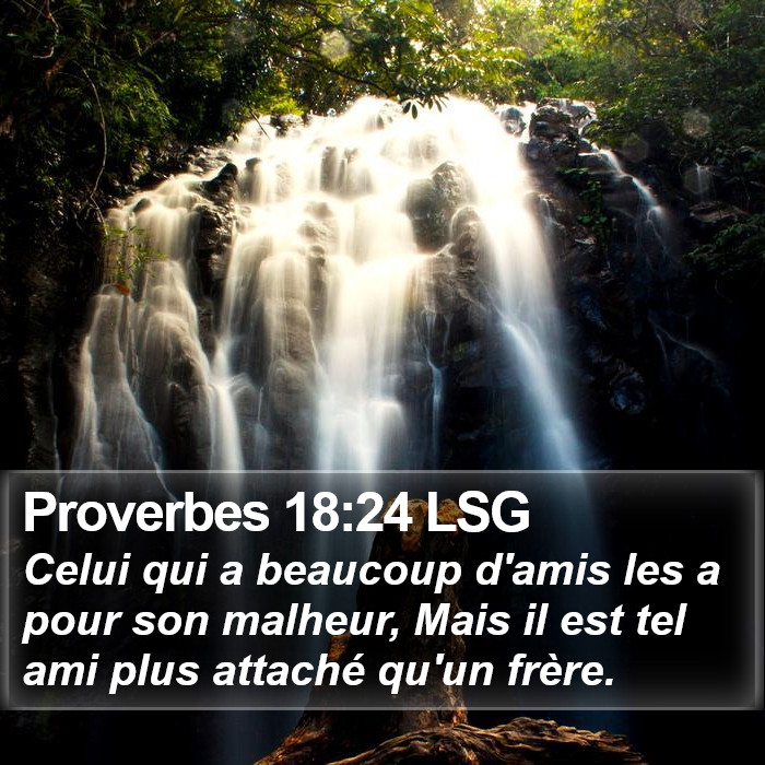 Proverbes 18:24 LSG Bible Study