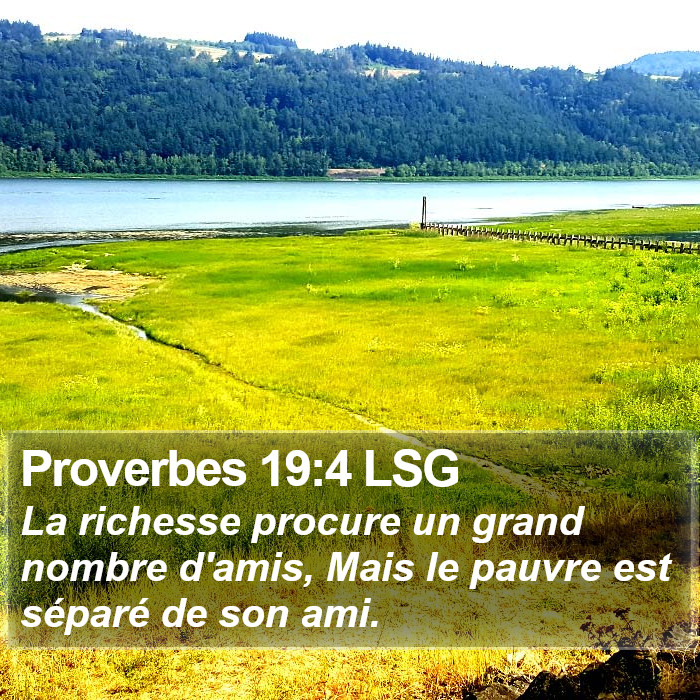 Proverbes 19:4 LSG Bible Study