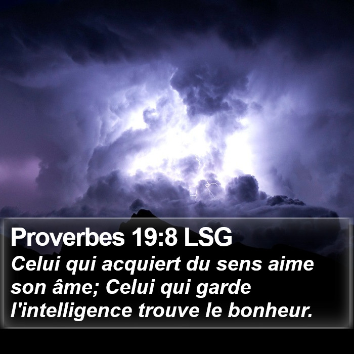 Proverbes 19:8 LSG Bible Study