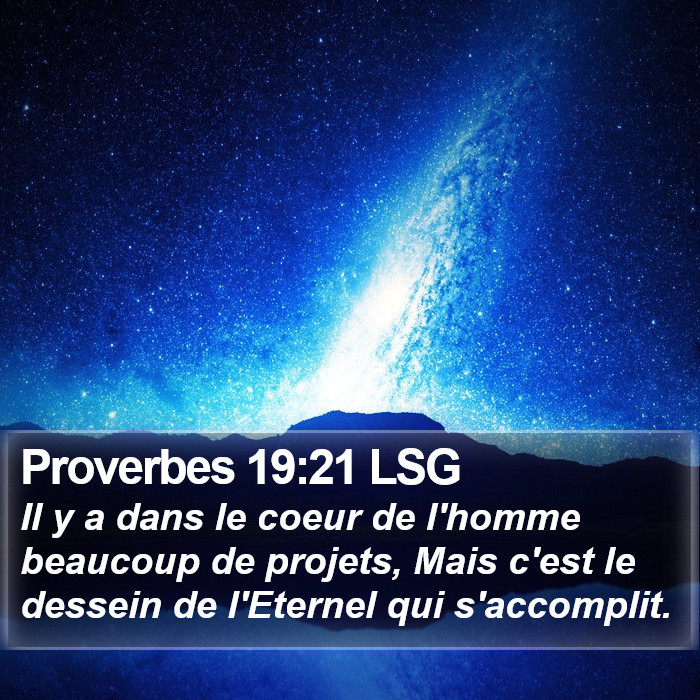 Proverbes 19:21 LSG Bible Study