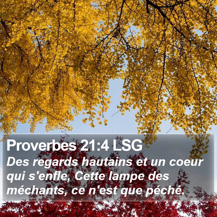 Proverbes 21:4 LSG Bible Study