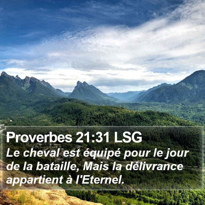 Proverbes 21:31 LSG Bible Study