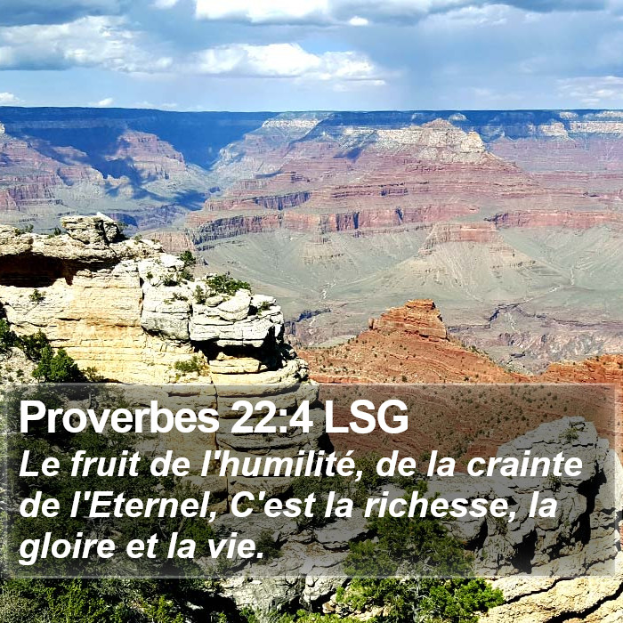 Proverbes 22:4 LSG Bible Study