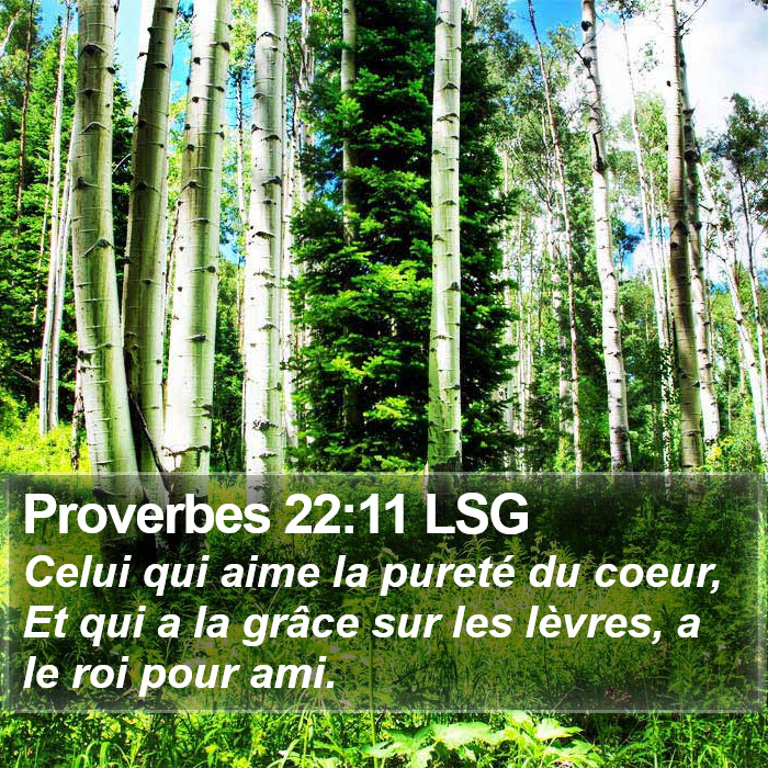Proverbes 22:11 LSG Bible Study