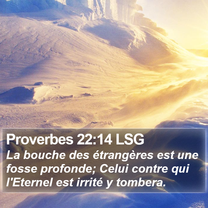 Proverbes 22:14 LSG Bible Study