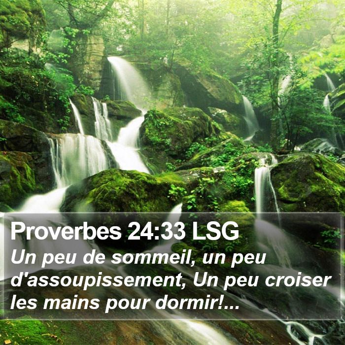 Proverbes 24:33 LSG Bible Study