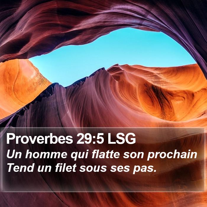 Proverbes 29:5 LSG Bible Study