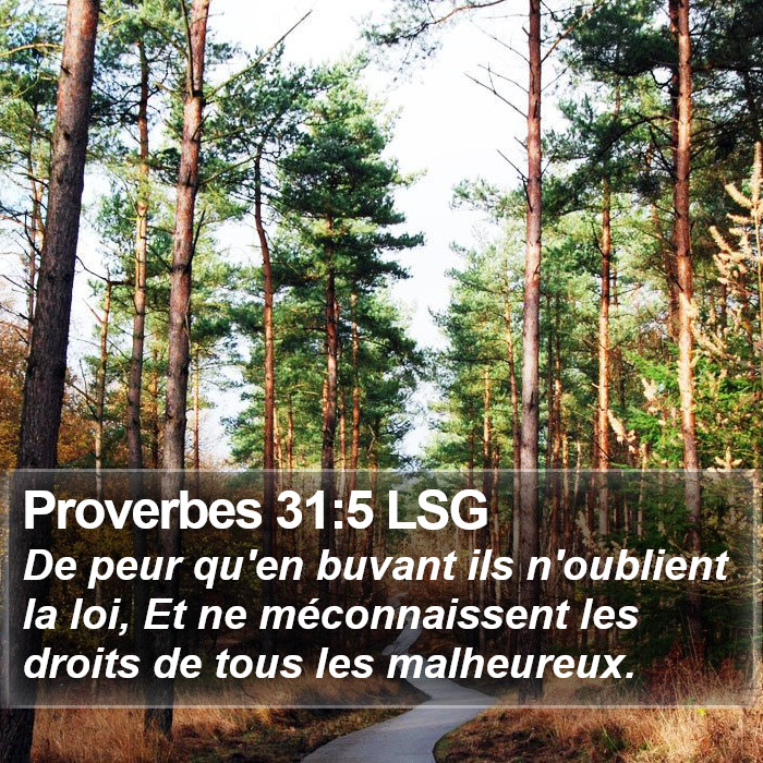 Proverbes 31:5 LSG Bible Study