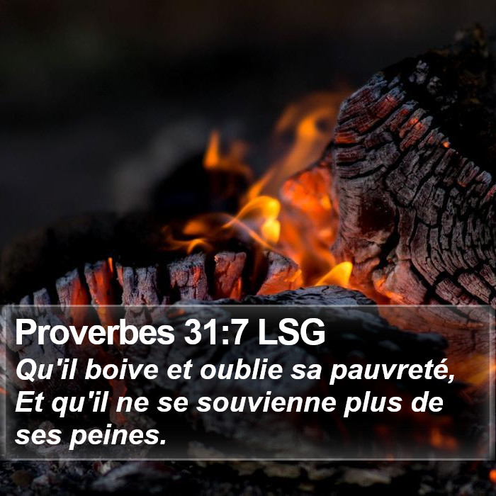 Proverbes 31:7 LSG Bible Study