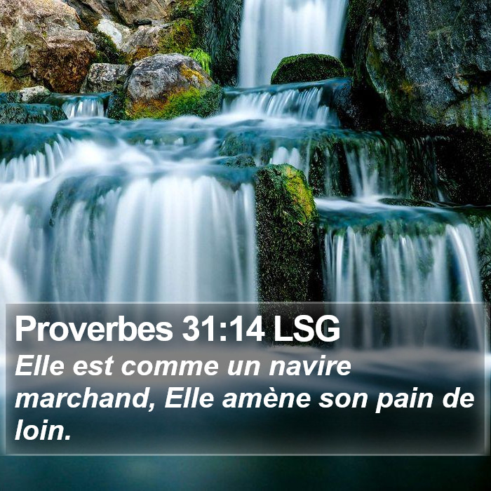 Proverbes 31:14 LSG Bible Study