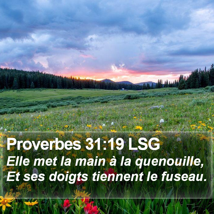 Proverbes 31:19 LSG Bible Study