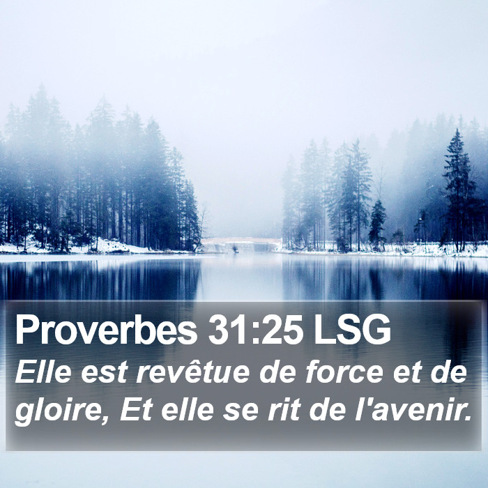 Proverbes 31:25 LSG Bible Study