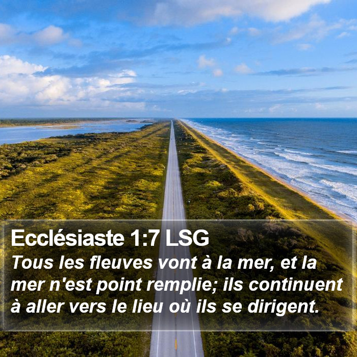 Ecclésiaste 1:7 LSG Bible Study