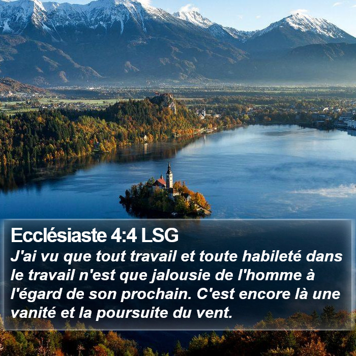 Ecclésiaste 4:4 LSG Bible Study