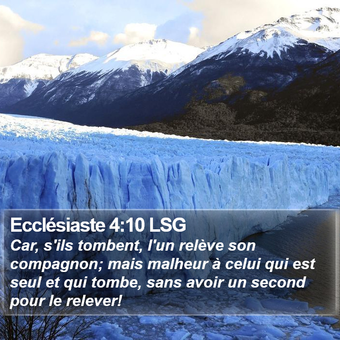 Ecclésiaste 4:10 LSG Bible Study