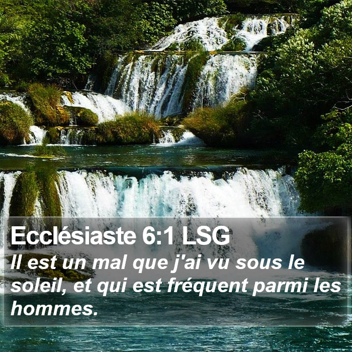 Ecclésiaste 6:1 LSG Bible Study