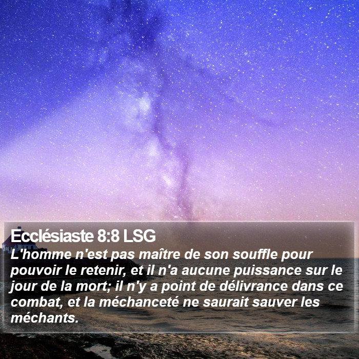 Ecclésiaste 8:8 LSG Bible Study