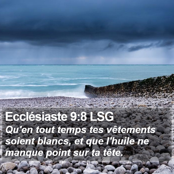 Ecclésiaste 9:8 LSG Bible Study