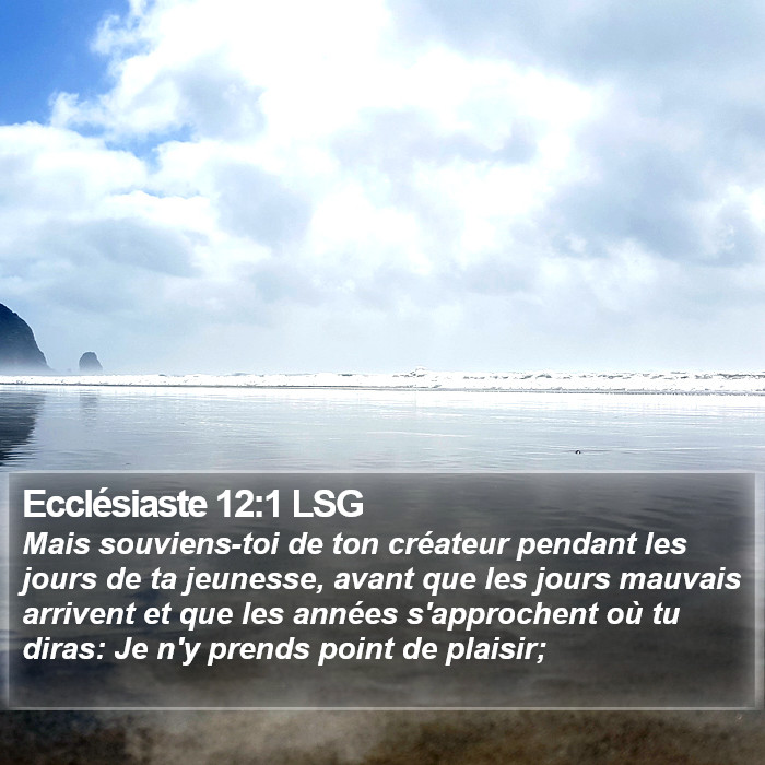 Ecclésiaste 12:1 LSG Bible Study