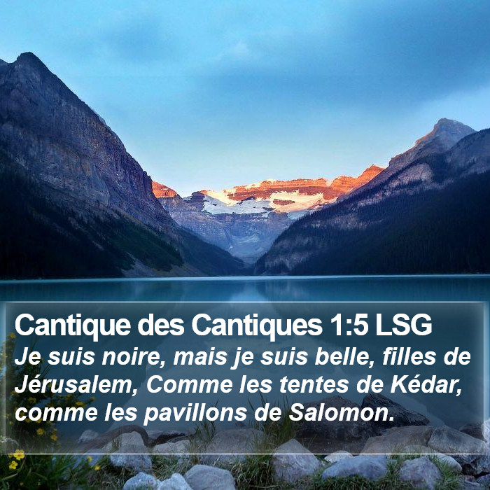 Cantique des Cantiques 1:5 LSG Bible Study