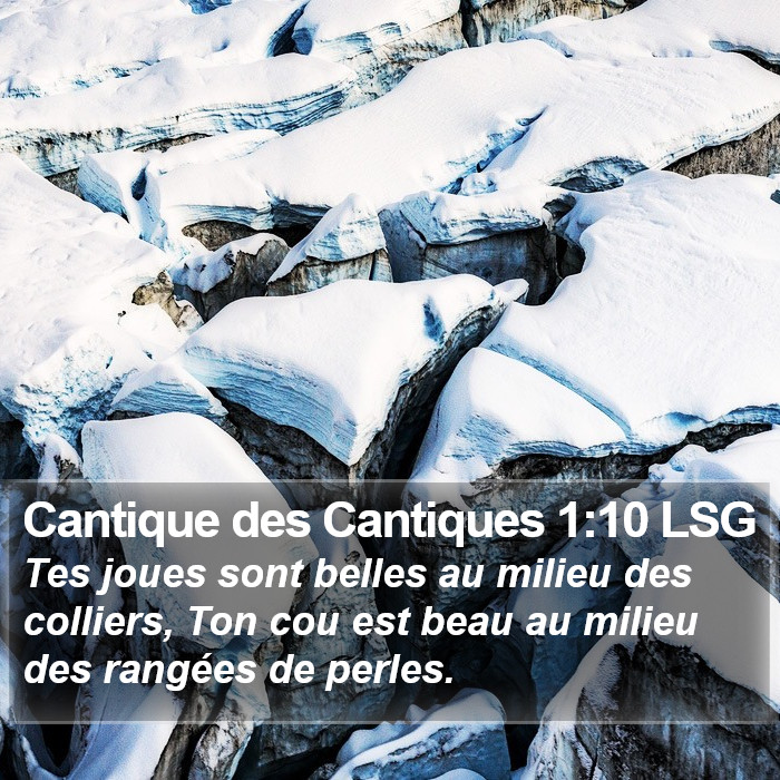 Cantique des Cantiques 1:10 LSG Bible Study