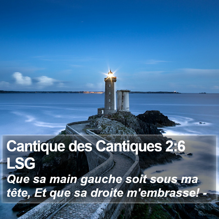 Cantique des Cantiques 2:6 LSG Bible Study