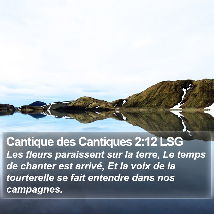 Cantique des Cantiques 2:12 LSG Bible Study