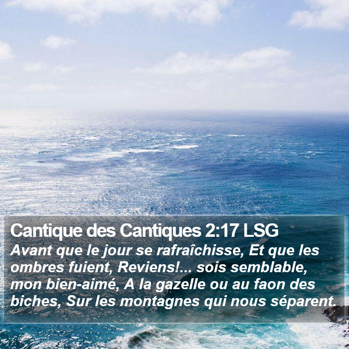 Cantique des Cantiques 2:17 LSG Bible Study