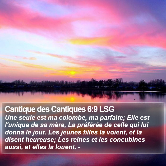 Cantique des Cantiques 6:9 LSG Bible Study