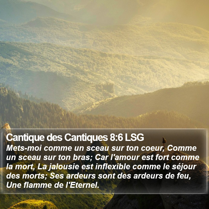 Cantique des Cantiques 8:6 LSG Bible Study