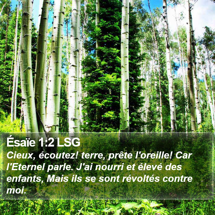 Ésaïe 1:2 LSG Bible Study