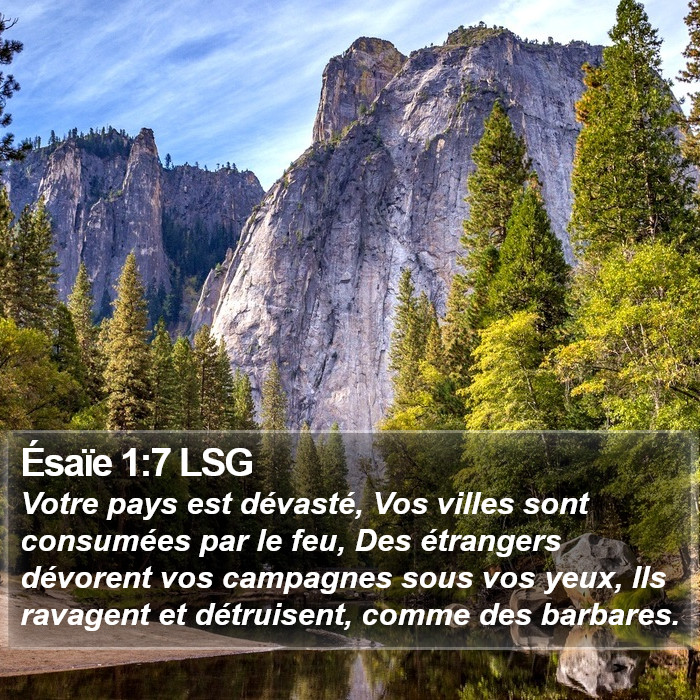 Ésaïe 1:7 LSG Bible Study