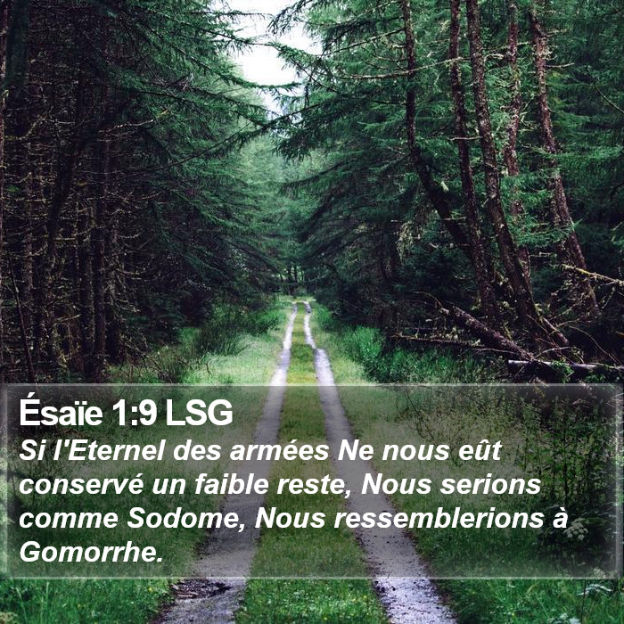 Ésaïe 1:9 LSG Bible Study