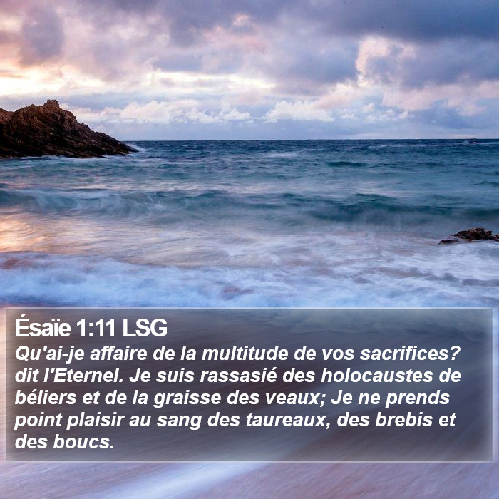 Ésaïe 1:11 LSG Bible Study