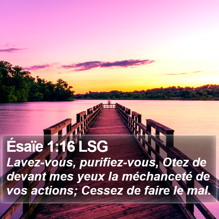 Ésaïe 1:16 LSG Bible Study