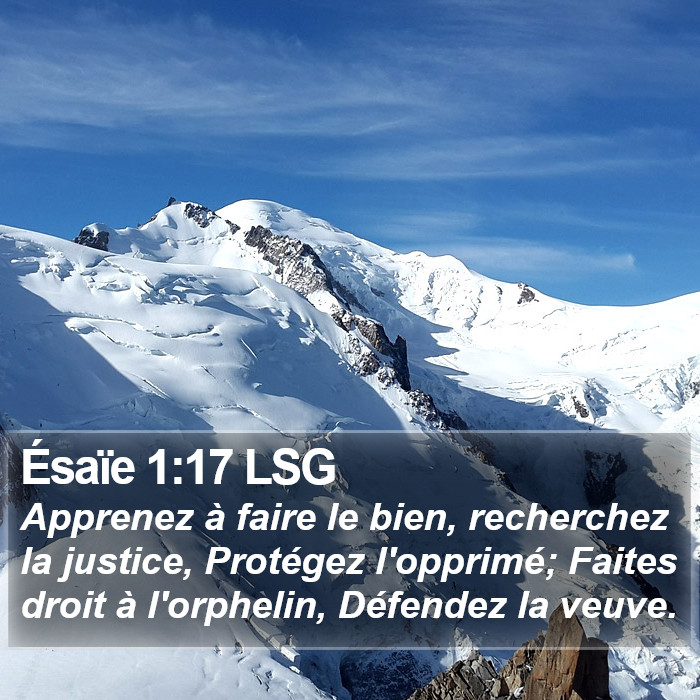 Ésaïe 1:17 LSG Bible Study