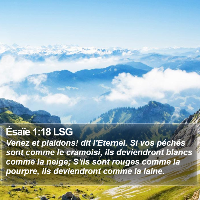 Ésaïe 1:18 LSG Bible Study