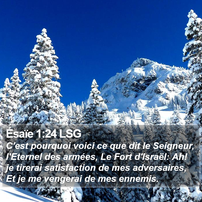 Ésaïe 1:24 LSG Bible Study