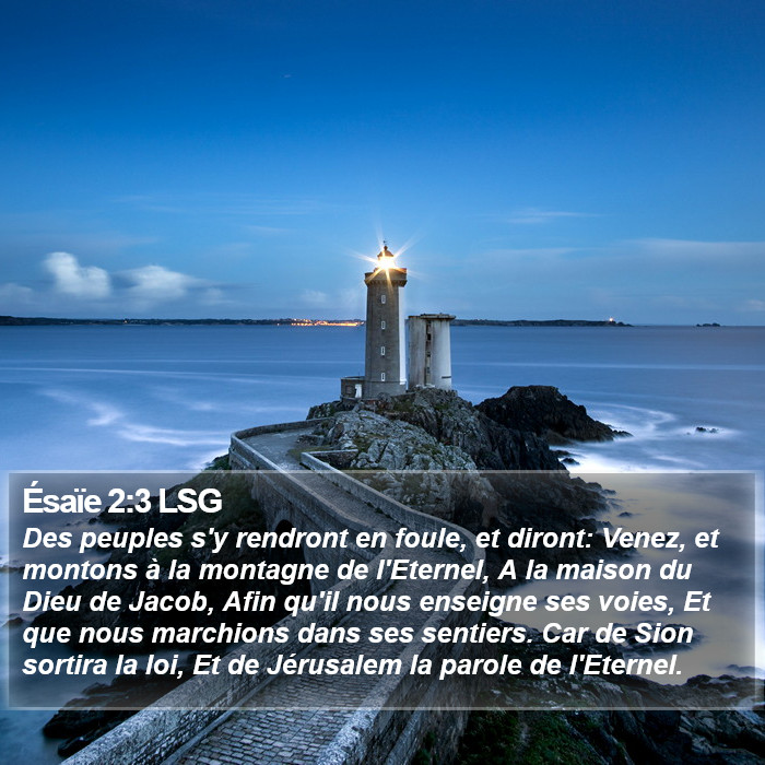 Ésaïe 2:3 LSG Bible Study