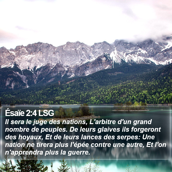 Ésaïe 2:4 LSG Bible Study