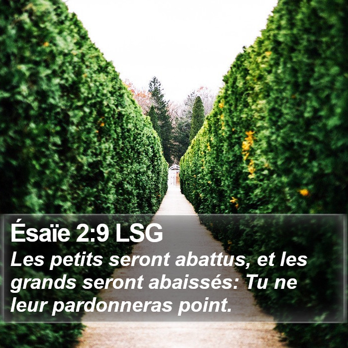 Ésaïe 2:9 LSG Bible Study