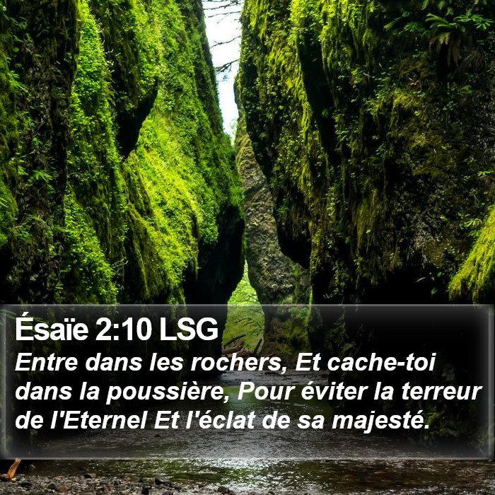 Ésaïe 2:10 LSG Bible Study