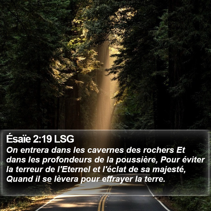 Ésaïe 2:19 LSG Bible Study