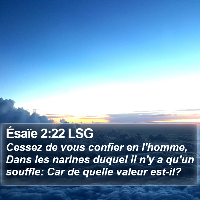 Ésaïe 2:22 LSG Bible Study